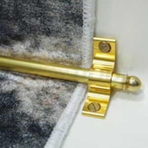 Çelik Halı Tutucu Merdiven Dip Çubuğu - Sarı İnce 90