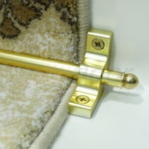 Çelik Halı Tutucu Merdiven Dip Çubuğu - Sarı Kalın 90