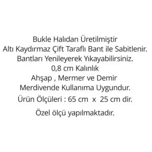 Bukle Halıdan Ekonomik Basamak ve Merdiven Paspası 16'lı