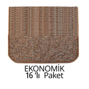 Bukle Halıdan Alınlıklı Basamak ve Merdiven Paspası 16'lı