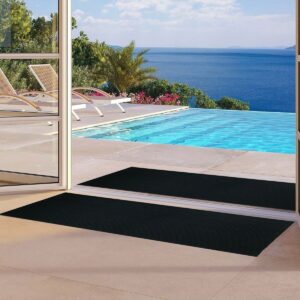 Derin Şeritli Toz , Çamur Temizleyici ve Nem Alıcı Lastik Kapı Önü Paspası