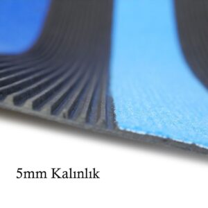 Halılı ve Deri Şeritli Toz ve Nem Alıcı Lastik Kapı Önü Paspası