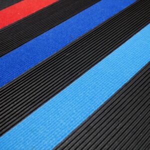 Halılı ve Deri Şeritli Toz ve Nem Alıcı Lastik Kapı Önü Paspası