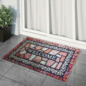 Welcome Yazılı Kaliteli Kauçuk Kapı Önü Paspası