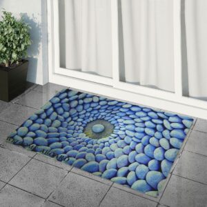 Taş ve Welcome Aboard Baskılı Kaliteli Kauçuk Kapı Önü Paspası