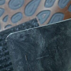 Paris Temalı Toz Tutucu Kauçuk Kapı Önü Paspası Bordo