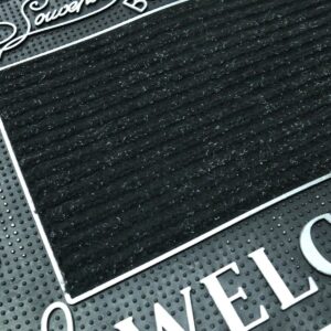 Paris Temalı Toz Tutucu Kauçuk Kapı Önü Paspası Gri