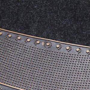 Welcome Yazılı Desenli Kauçuk Toz Tutucu Kapı Önü Paspası Rose