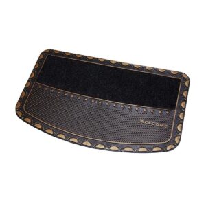 Welcome Yazılı Desenli Kauçuk Toz Tutucu Kapı Önü Paspası Rose