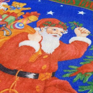 Santa Claus Ve Merry Christmas Temalı Halı