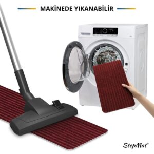 Kaymaz Tabanlı Ve Yıkanabilir Merdiven Basamak Halısı