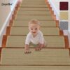 Kaymaz Tabanlı Ve Yıkanabilir Merdiven Basamak Halısı
