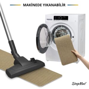 Kaymaz Tabanlı Ve Yıkanabilir Merdiven Basamak Halısı