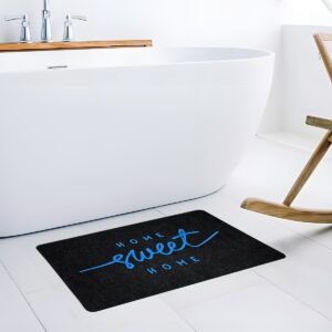 Şık Home Sweet Home Kauçuk Tabanlı Kapı Önü Paspası