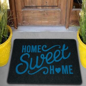 Home Sweet Home Kauçuk Tabanlı Kapı Önü Paspası