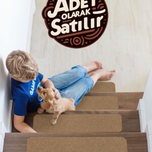 Halıfleks Mega Rip Kaymaz Kauçuk Tabanlı Zemine Tutunan Merdiven Paspası / Adet Olarak Satılır