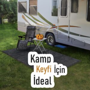 Şık ve Geniş Kauçuk Nem Alıcı Paspas Siyah Gri Kırçıllı İç ve Dış Paspası Halı Paspas