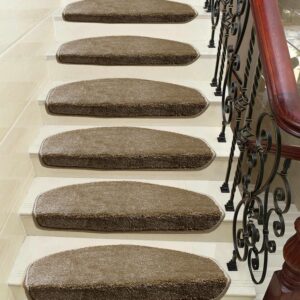 Açık Kahve Kendinden Yapışkanlı Merdiven Basamak Paspası / Halısı