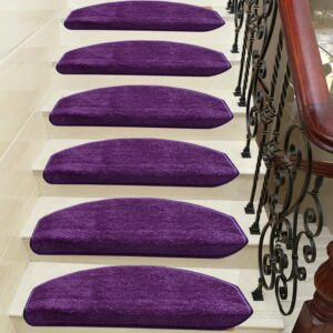 Mor Kendinden Yapışkanlı Merdiven Basamak Paspası / Halısı
