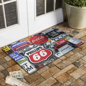 Tabela Temalı Kauçuk Kapı Önü Paspası