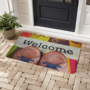 Welcome Ayakkabılar Baskılı Kaliteli Kauçuk Kapı Önü Paspası